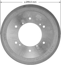Bendix Brakes Brake Drums for 1986-1995 PICKUP - PDR0711
