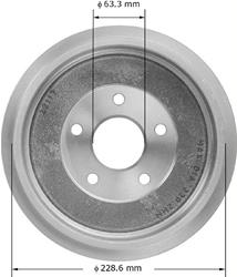 Bendix Brakes Brake Drums for 2010-2013 TRANSIT CONNECT - PDR0840