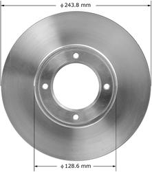 Bendix Brakes Global Brake Rotors for 1969-1971 CORONA - PRT1098