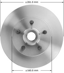 Bendix Brakes Global Brake Rotors PRT1264