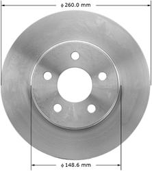 Bendix Brakes Global Brake Rotors PRT1379
