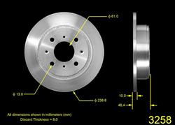 Bendix Brakes Global Brake Rotors PRT1439