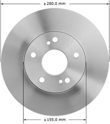 Bendix Brakes Global Brake Rotors for 1996-1999 I30, 1989-1999 MAXIMA - PRT1441
