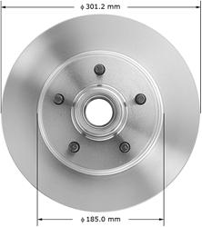 Bendix Brakes Global Brake Rotors for 1990-2002 ASTRO, SAFARI - PRT1464