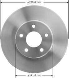 Bendix Brakes Global Brake Rotors PRT1530