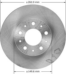 Bendix Brakes Global Brake Rotors for 1985-1990 740, 1998-2001 C70 - PRT1531
