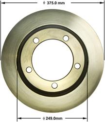 Bendix Brakes Global Brake Rotors PRT1584