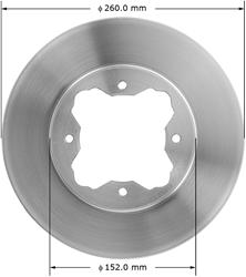 Bendix Brakes Global Brake Rotors for 1990-1997 ACCORD, 1997 CL - PRT1586