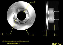 Bendix Brakes - Brake Rotors for 1982-1994 SPIDER - PRT1588