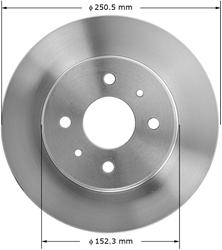 Bendix Brakes Global Brake Rotors PRT1604