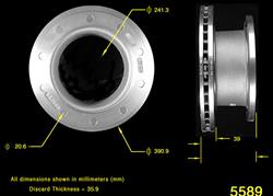 Bendix Brakes Global Brake Rotors PRT1606