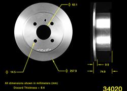 Bendix Brakes Global Brake Rotors for 1988-1991 325IX - PRT1626
