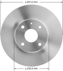 Bendix Brakes Global Brake Rotors PRT1635