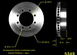 Bendix Brakes Brake Rotors PRT1664