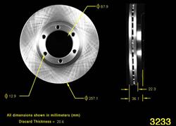 Bendix Brakes Global Brake Rotors PRT1673