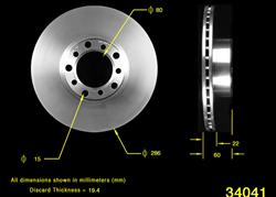 Bendix Brakes Global Brake Rotors for 1982 380SEC - PRT1678