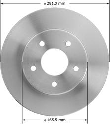 Bendix Brakes Global Brake Rotors PRT1792