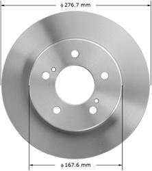 Bendix Brakes Global Brake Rotors for 1993-2002 QUEST, VILLAGER - PRT1811