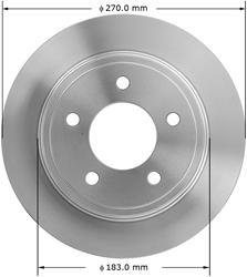 Bendix Brakes Global Brake Rotors PRT1849