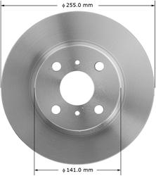 Bendix Brakes Global Brake Rotors for 1993-2002 COROLLA, 1998-2002 PRIZM, 1993-1997 PRIZM - PRT1869