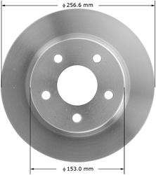 Bendix Brakes Global Brake Rotors PRT1893