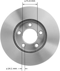 Bendix Brakes Global Brake Rotors PRT1903