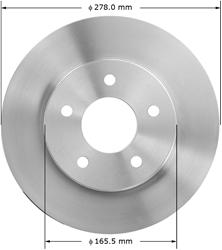 Bendix Brakes Global Brake Rotors PRT1908FC