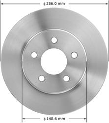 Bendix Brakes Global Brake Rotors PRT5063