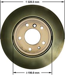 Bendix Brakes Global Brake Rotors PRT5131