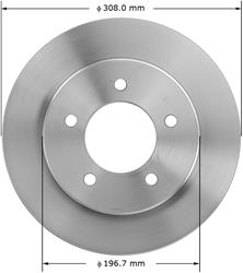 Bendix Brakes Global Brake Rotors for 1997-2000 EXPEDITION, 1998-2000 NAVIGATOR - PRT5142