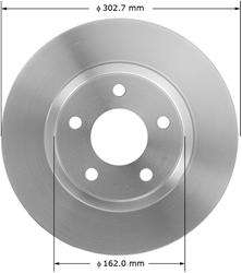 Bendix Brakes Global Brake Rotors PRT5150