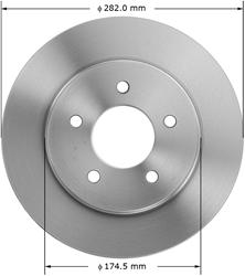 Bendix Brakes Global Brake Rotors PRT5152