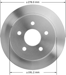 Bendix Brakes Global Brake Rotors PRT5155