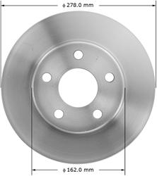 Bendix Brakes Global Brake Rotors PRT5250