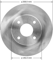 Bendix Brakes Global Brake Rotors for 2000-2004 FOCUS - PRT5273