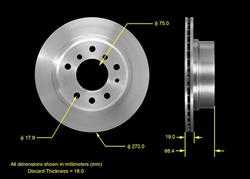 Bendix Brakes Global Brake Rotors for 1978-1982 633CSI - PRT5495