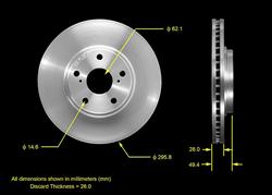 Bendix Brakes Brake Rotors PRT5497
