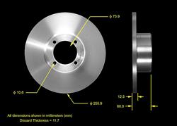 Bendix Brakes - Brake Rotors for 1972 2000TII, 1972-1974 2002TII - PRT5501