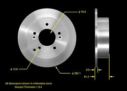 Bendix Brakes Global Brake Rotors PRT5535