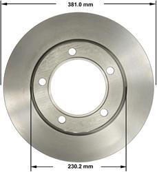 Bendix Brakes Global Brake Rotors PRT5689