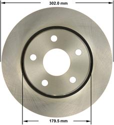 Bendix Brakes Global Brake Rotors for 2007-2017 WRANGLER, 2018 WRANGLER JK - PRT5725