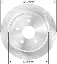 Bendix Brakes Global Brake Rotors for 2007-2017 WRANGLER, 2018 WRANGLER JK - PRT5726
