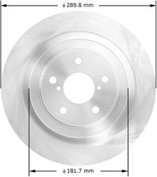 Bendix Brakes Global Brake Rotors for 2005-2009 LEGACY - PRT5744