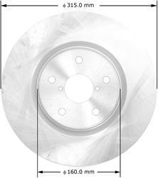 Bendix Brakes Global Brake Rotors for 2006-2007 B9 TRIBECA, 2008-2014 TRIBECA - PRT5794