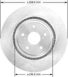 Bendix Brakes Global Brake Rotors PRT5798