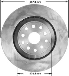 Bendix Brakes Global Brake Rotors PRT5801