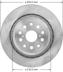 Bendix Brakes Global Brake Rotors for 2007-2017 LS460, 2008-2016 LS600H - PRT5803