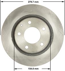 Bendix Brakes Global Brake Rotors for 1998-2002 626, 2006-2015 MX-5 MIATA - PRT5806