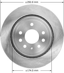 Bendix Brakes Global Brake Rotors for 2003-2009 9-3 - PRT5810