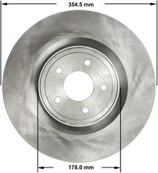 Bendix Brakes Global Brake Rotors PRT5814